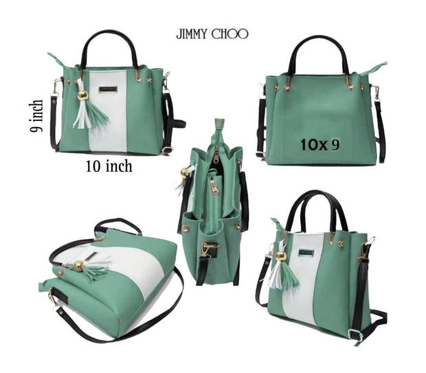 Women's Leather Plain Hand Bag  5 pcs Set (Copy)