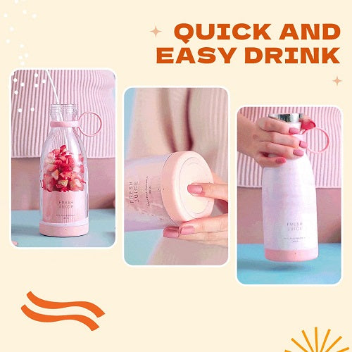 Mini Portable Blender Electric Fruit Juicer Mixers Extractors Multi-function Juice Maker Machine Blender Smoothies Mixer – Each (random Color)