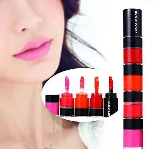 4 In 1 Matte Lip Gloss, Pack of 2