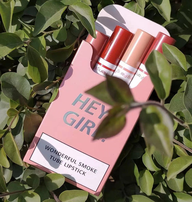 4 Piece pack Heng Fang Hey Girl Matte Wonderful Smoke Tube Lipstick