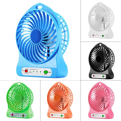 Portable Mini Usb Fan Rechargeable Battery