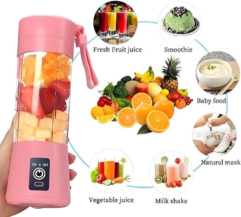 Elegance Juicer Mini  Portable Outdoor Usb Charging  Fruit Vegetable Crushed Blender (random Color)