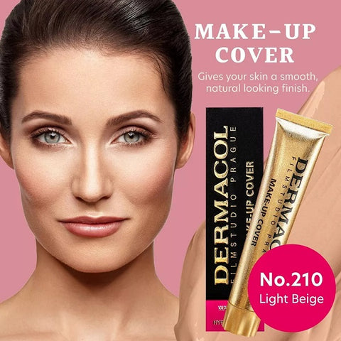 Liquid High Coverage Foundation With Free Lip Pencil, 30 g