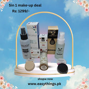 Deal Of 05 – Cake Eye Liner , Makeup Fixer, Natural Primer, Foundation Stick , Base Oil Control