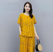 2 Pcs Women's Stitched Cotton Jersey Printed Night Suit