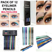 Pack Of 12 New Flormar Glitter Eye And Lip Liner Pencil