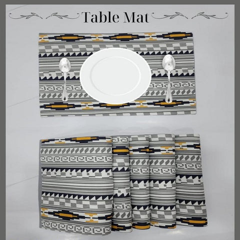 6 Pcs Cotton Printed Placemats