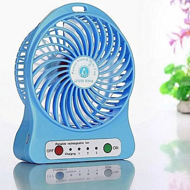 Portable Mini Fan Usb Charging Rechargable Battery