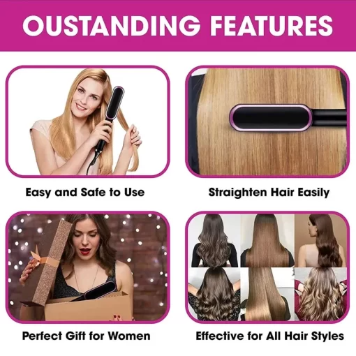 Professional Hair Straightener Brush