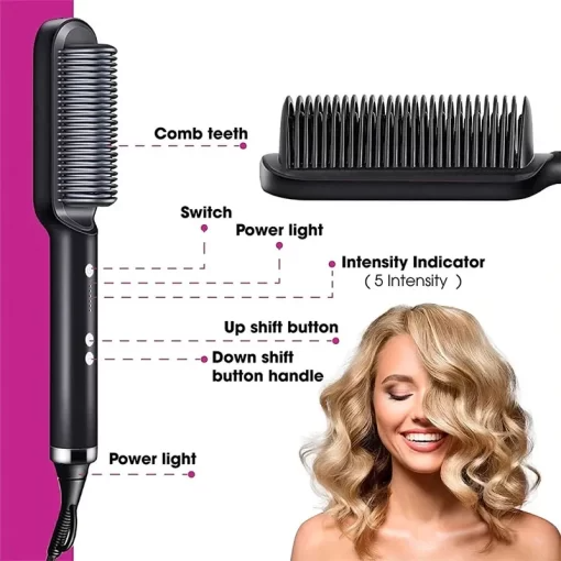 Professional Hair Straightener Brush